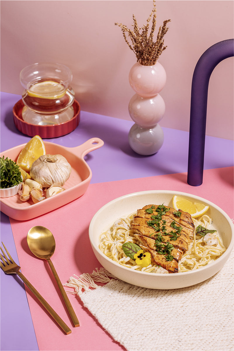 Rich Creamy Chicken Pasta with Garlic Sauce (Just Add Pasta!)