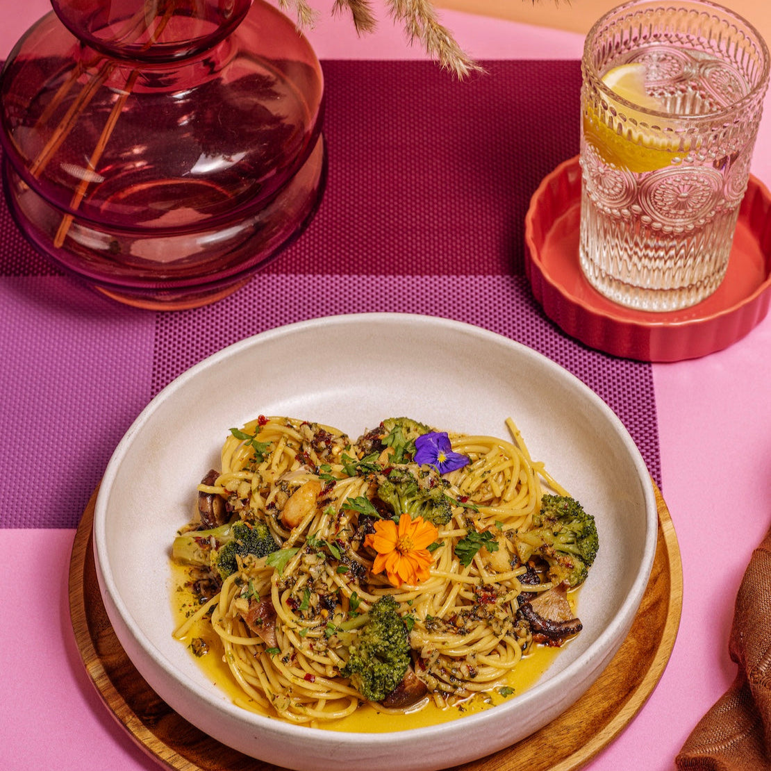 Mushroom & Broccoli Aglio Olio (Just Add Pasta!)