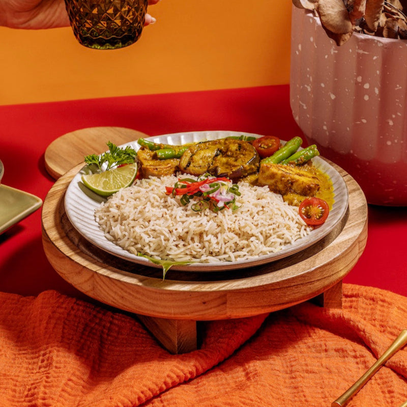 Jackfruit & Veggie Coconut Turmeric Curry & Rice