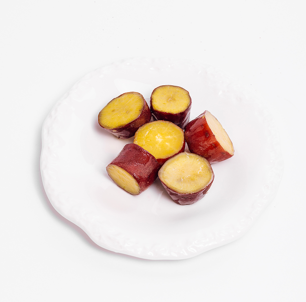 Steamed Purple Sweet Potatoes