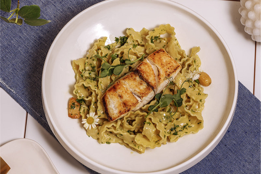 Lemon Butter Seabass Pasta (Just Add Pasta!)