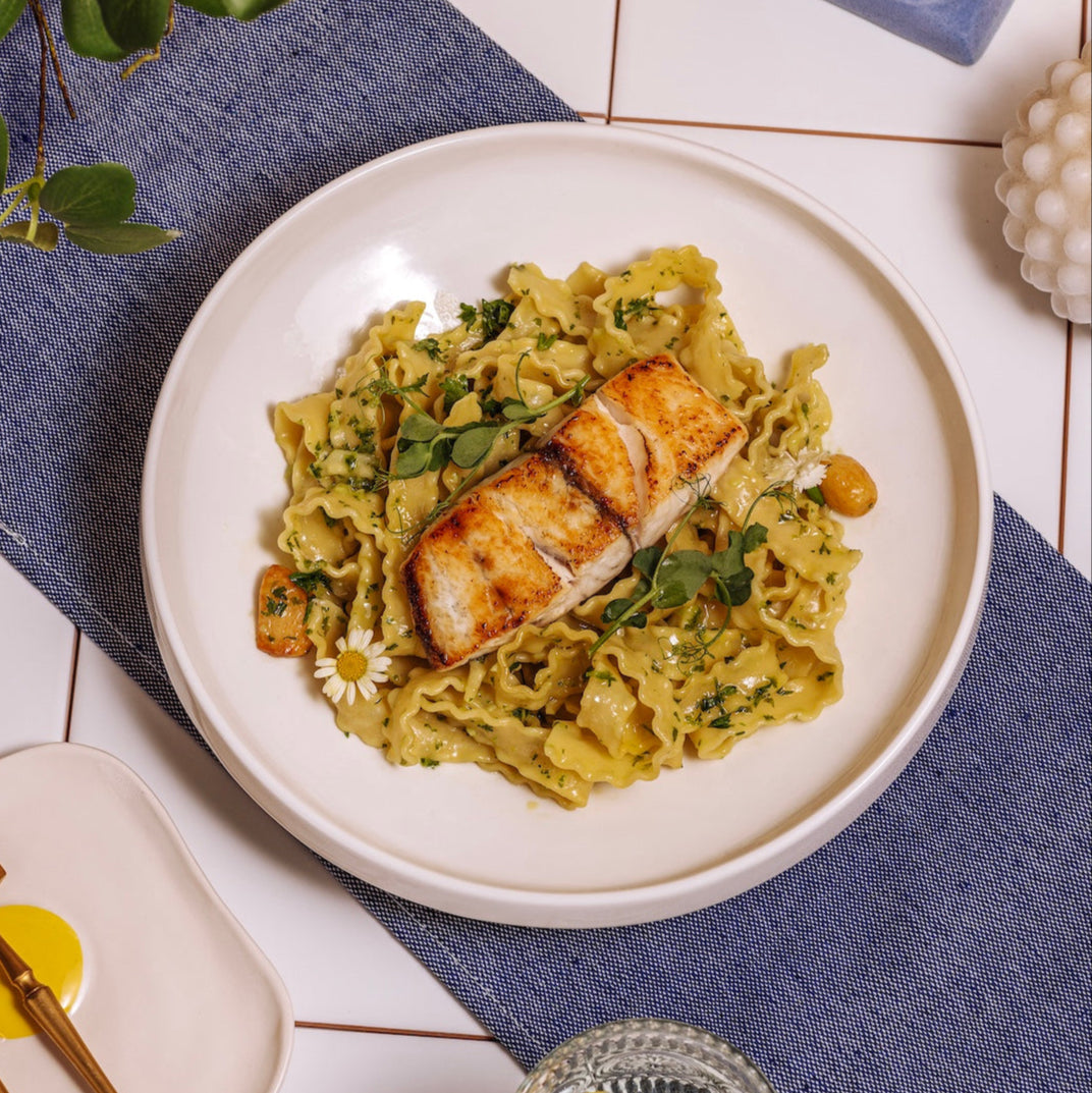 Lemon Butter Seabass Pasta (Just Add Pasta!)