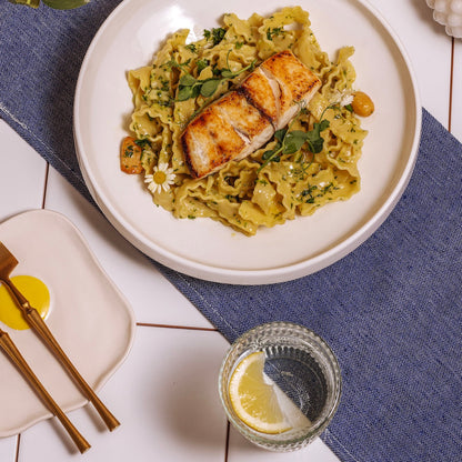 Lemon Butter Seabass Pasta (Just Add Pasta!)