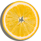 Floating lemon icon on the left